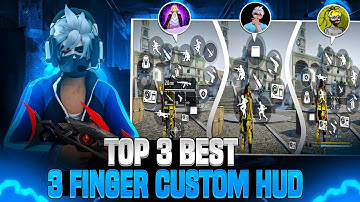 Top 3 Custom Hud Of Fastest 3 Finger Players 🤯 | Best 3 Finger Custom Hud In FF | Best Custom Hud |