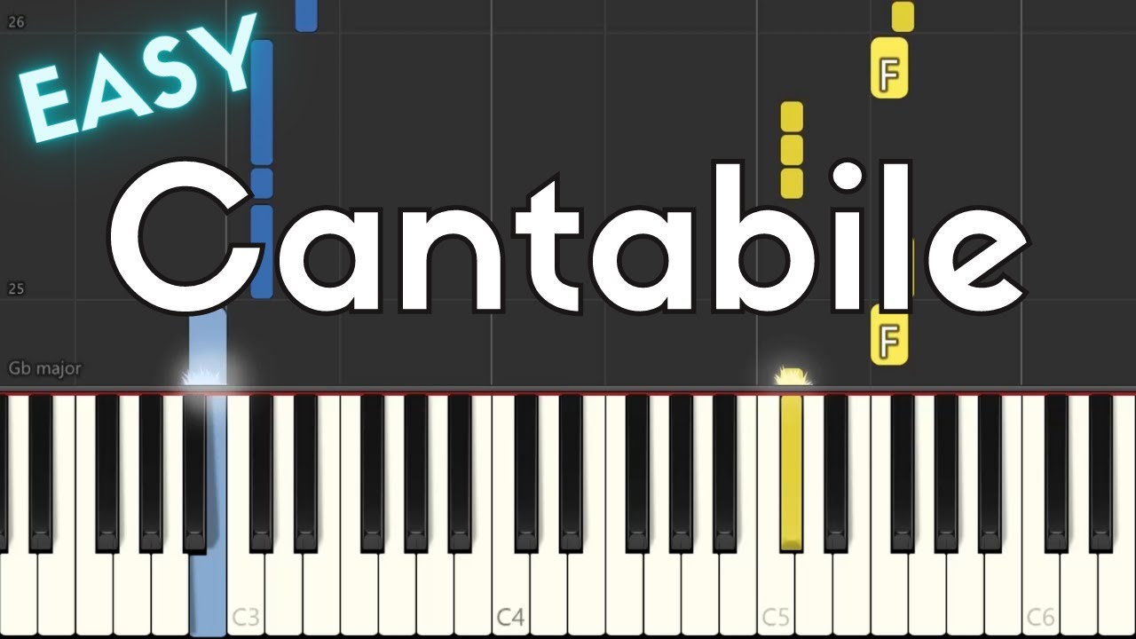 Cantabile - BLUE ORCHESTRA (青のオーケストラ) | EASY Anime Piano Tutorial - YouTube