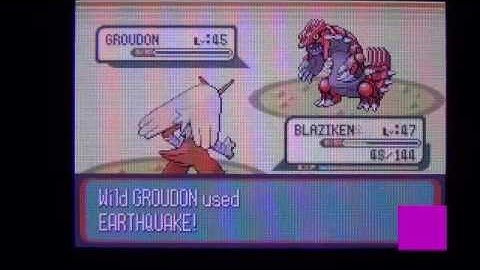Pokemon Ruby GBA Version - Catching Groudon Full HD 1080p Youtube