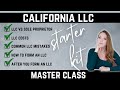 California llc free master class  how to start a single member llc in california