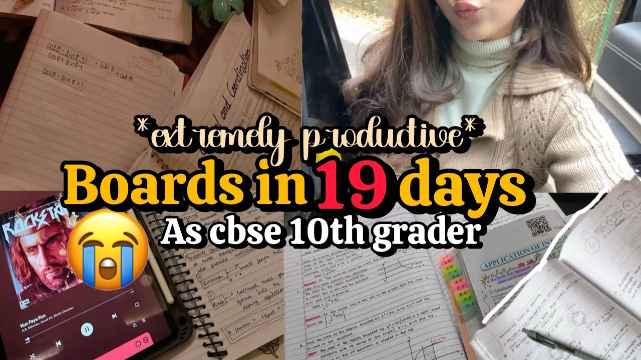 How am I studying for boards ? as a CBSE 10th grader | productive study ...
