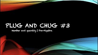 Plug and Chug  Method Part 3| Find or Given a Point| TASC Math