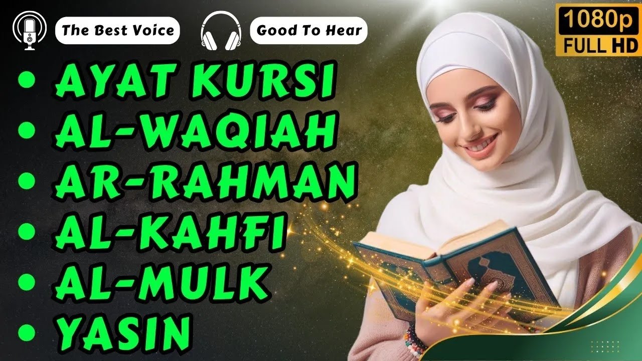 MENYENTUH HATI❗SURAH PENENANG HATI DAN JIWA, AYAT KURSI, YASIN, AR RAHMAN, AL MULK, AL KAHFI, WAQIAH