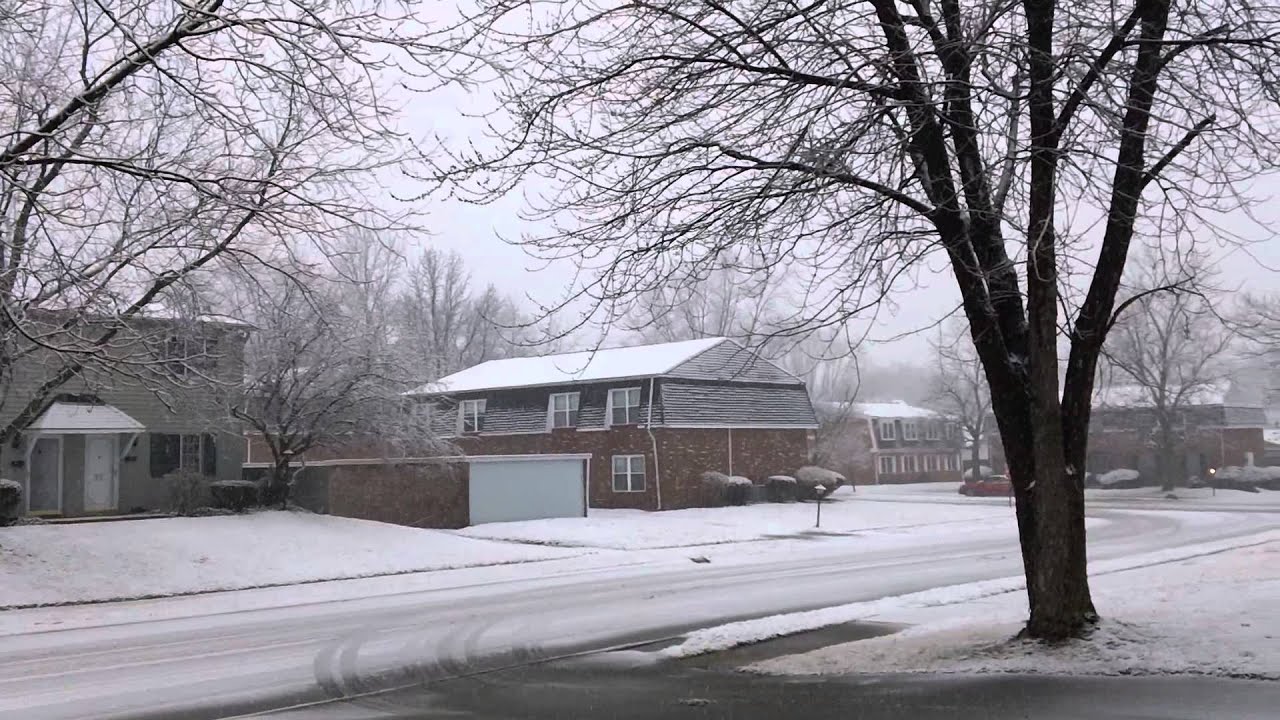 Snow in Carmel,Indiana YouTube