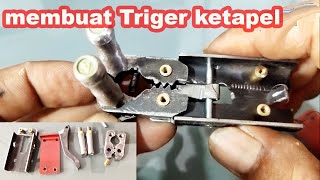 Membuat triger ketapel  dengan mudah biaya murah dan cara kerja triger ketapel slingshot.