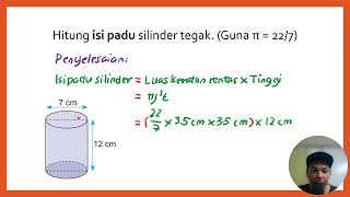 Isipadu Silinder #matematik Isipadu Silinder #matematik