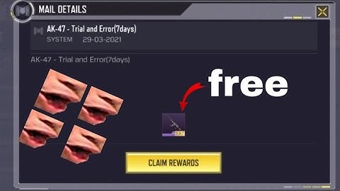 CODM Garena Redemption Code (for ak47 trial and error 7 DAYS)