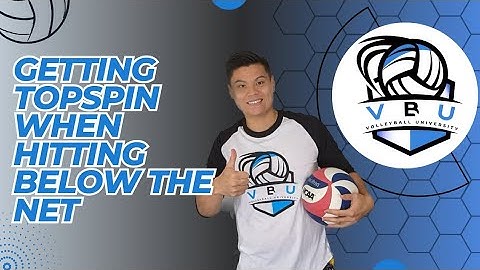 Getting Topspin EVEN When Hitting From Below The Net