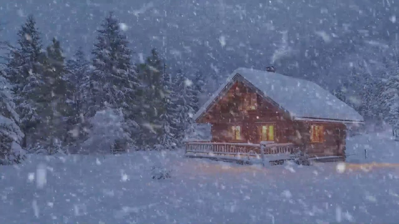 Relaxing Snowstorm Ambiance ️ Cozy Blizzard Sounds for Deep Sleep and ...