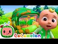 Wash the Dirty Wheels on the Bus | CoComelon Animal Time - Learning with Animals | Nursery Rhymes