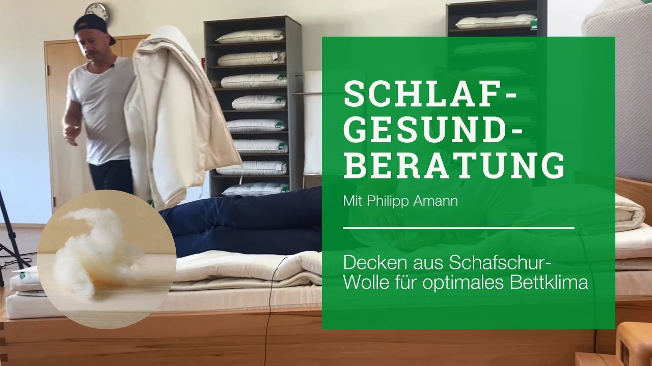 12 SAMINA Schlafberatung - Decken aus Schafschurwolle und Bettklima