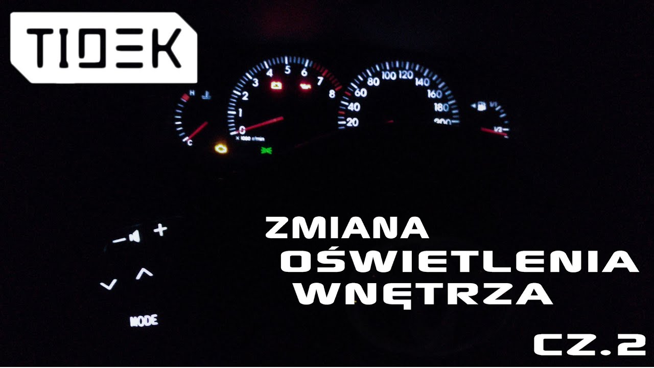 Zmiana Koloru Podświetlenia Wnętrza Cz.2 #Corolla E12 - Youtube