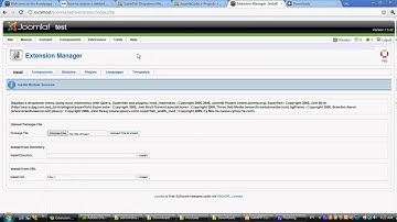 Joomla superfish installation