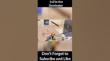 1v3 in Ace dominator Lobby 🥶 #comment #shorts #gaming #pubgmobile #viral #video