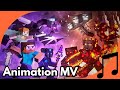 Amv fire  ayaanknight minecraft animation  music nether vs the end