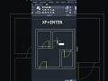 AutoCAD Hidden Command XF 🔥 Automatic Door Align Trick | #autocad #autocadshorts #autocadtips