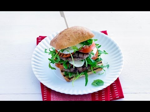 Double decker caprese burger – Savory