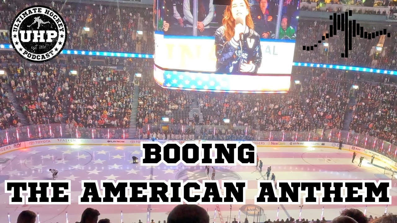 American and Canadian National Anthems at Rogers Arena (Chi at Van)