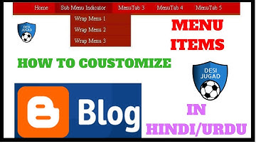 How To Create MENUBAR and edit Submenu in Blogger Templates ( Blog )|Desi jugad