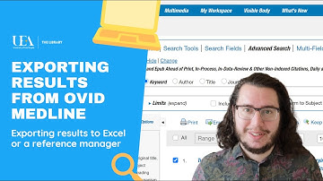 Ovid Medline: How to Export Results to Excel and RIS