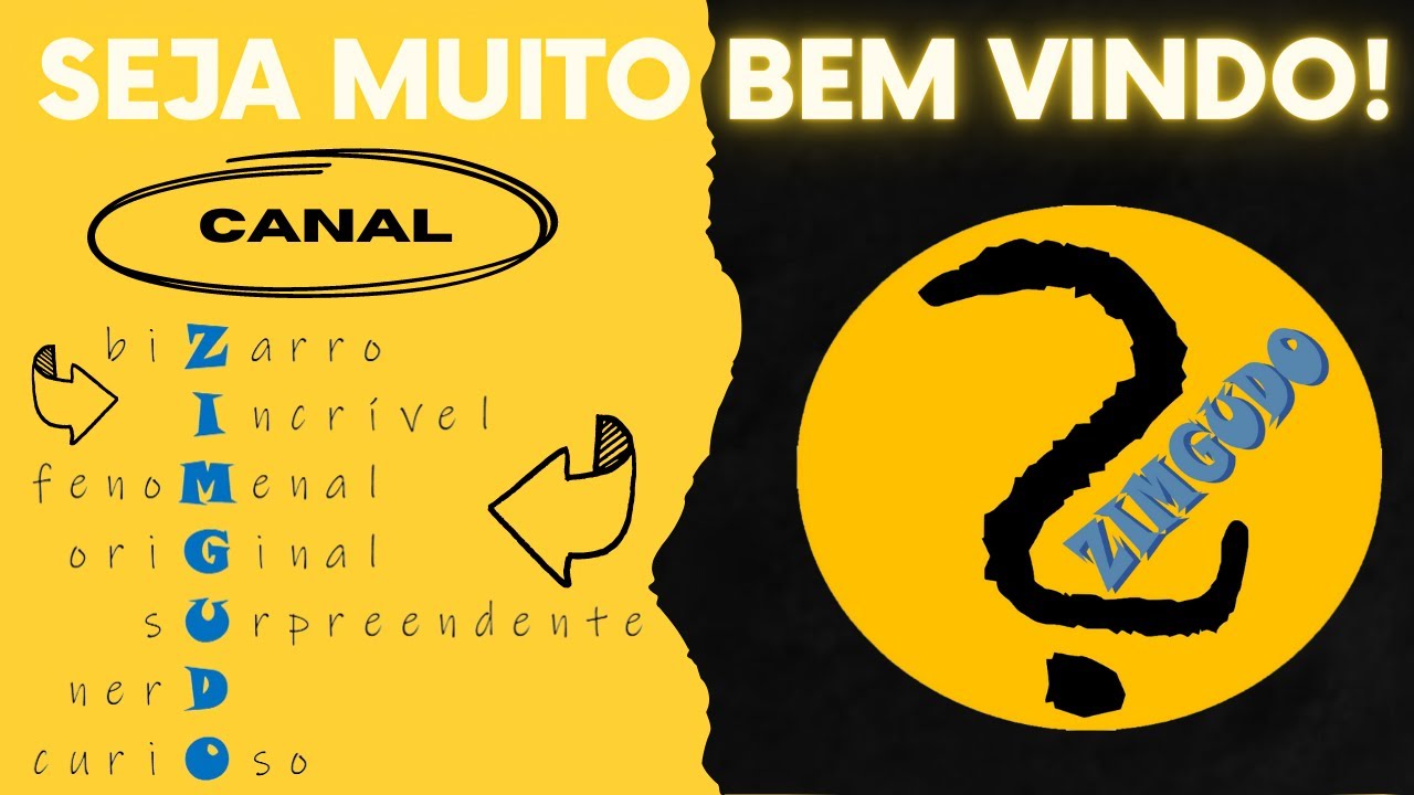 OLÁ AMIGO (A)! SEJAM MUITO BEM-VINDOS AO CANAL ZIMGUDO!