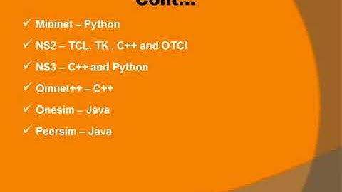 PhD Research Topics in Network Simulation Tools