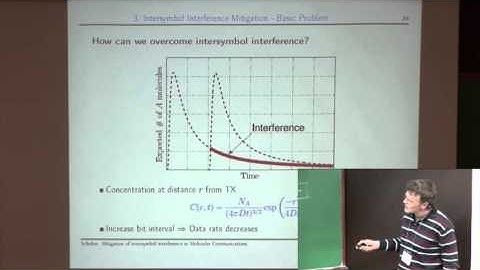 Robert Schober: Intersymbol interference mitigation in diffusive molecular communication