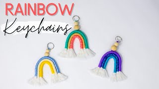 DIY RAINBOW KEYCHAINS! (Easy Step-by- Step Tutorial) | DIYholic
