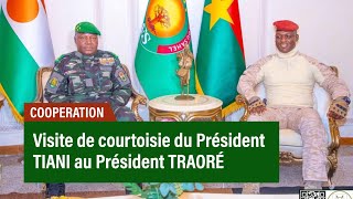 Burkina Faso : Visite de courtoisie du Président TIANI au Président TRAORÉ