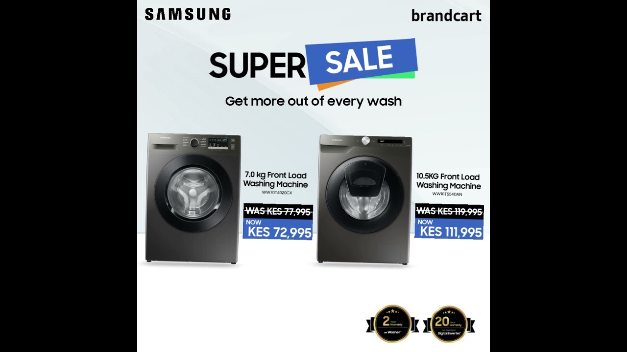 Samsung Super Sale Washing Machines! Huge discounts!