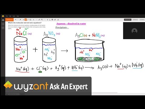 Video An explanation of the precipitation reaction NaCl and silver nitrate to form AgCl precipiate - youtube