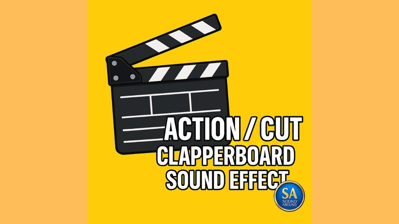 Scene Cutter Clacking 🎬 Action / Cut Clapperboard Sound Effect – Movie Slate Audio - YouTube