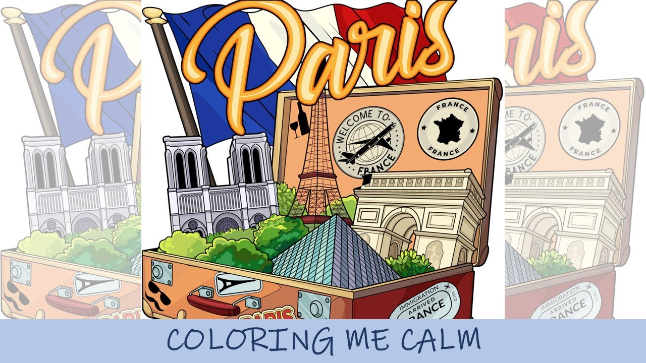 Путешествия / Европейские города – раскраска под музыку (