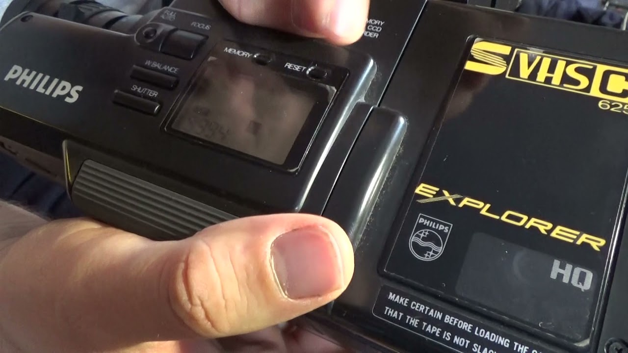 PHILIPS EXPLORER S VHS C VKR 9000 00 1989 - YouTube
