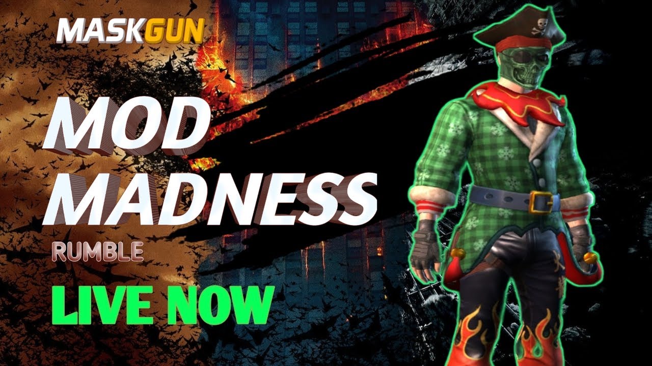 MASKGUN MOD MADNESS RUMBLE IN LIVE NOW 2 👺 MASKGUN