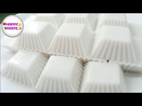 วุ้นมะพร้าวน้ำหอมวิธีทำให้วุ้นไม่คายน้ำไม่แยกชั้น Coconut jelly recipe| happytaste