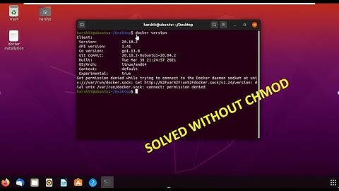 Got permission Docker daemon socket at unt  x:///var/run/docker.sock:/var/run/docker.sock: Solution