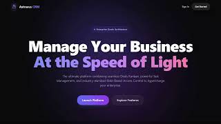 Astraeus SaaS CRM 🚀 | Full Enterprise App (Angular + NestJS + Stripe + RBAC + Workflows)