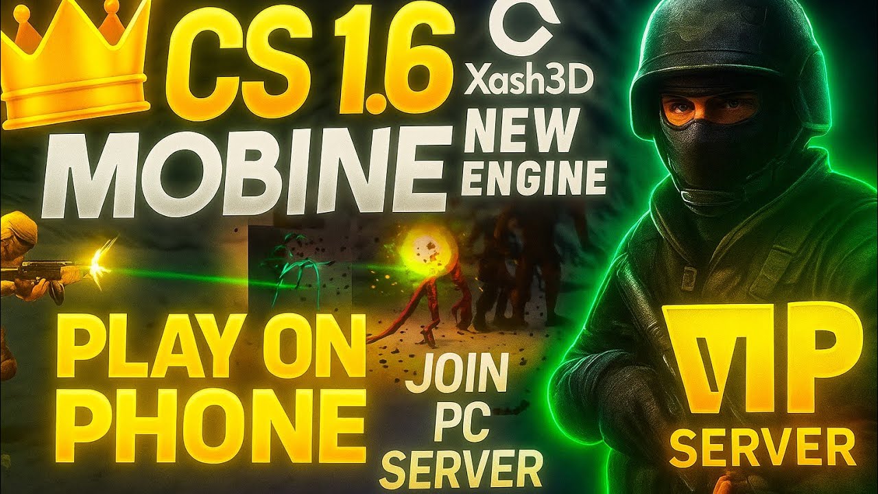 CS 1.6 Android 2025 🔥 Download + NightWordOfZM Zombie Mod | Free VIP Tutorial