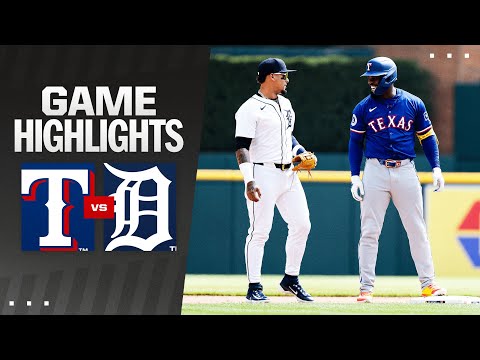 Rangers vs. Tigers Game Highlights (4/18/24) | MLB Highlights