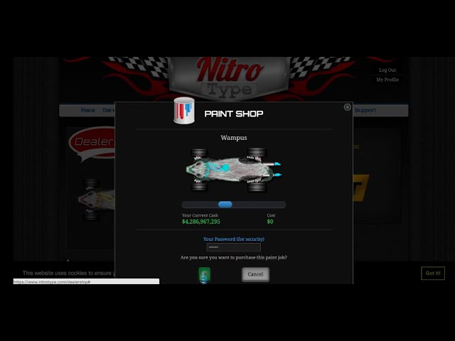 Nitro Type - eRacer - Race 200 Times in a Session with a Back to School Car  😎