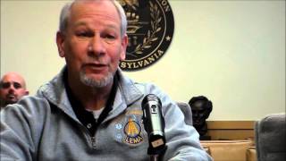 Emergency Management Agency Representatives Brief Commissioners on the Route 78 Incident