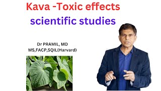 Kava and its Toxic effects -scientific studies  Dr Pramil, MD, MS, FACP