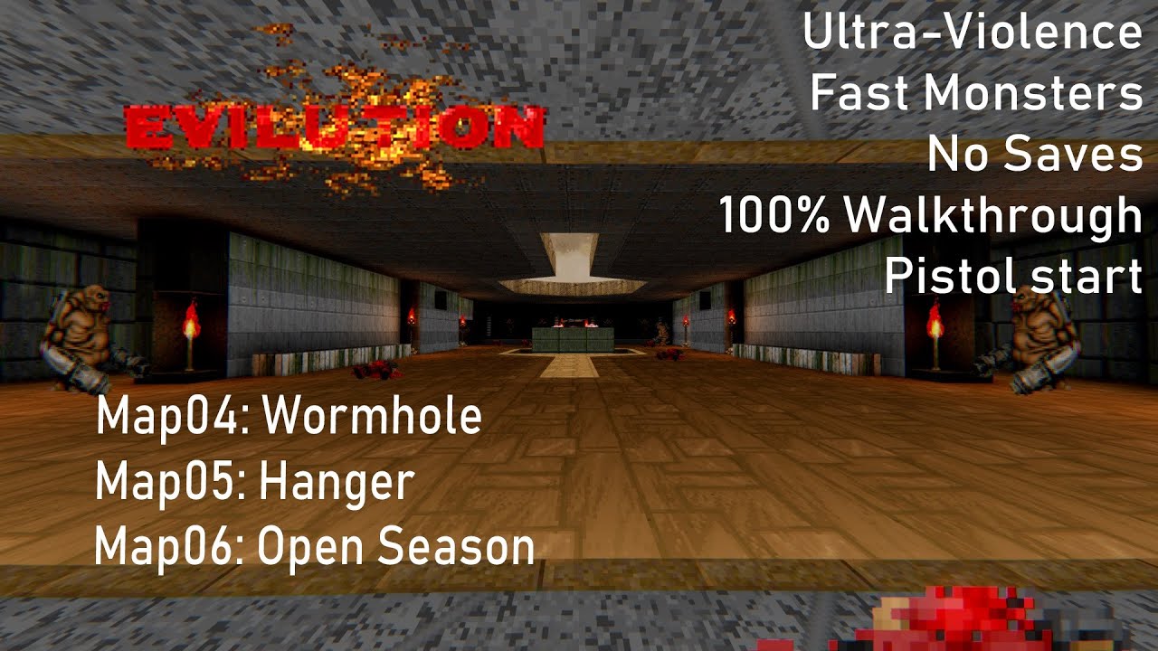ПУТЕШЕСТВУЮ ВО ВРЕМЕНИ [] Final Doom: TNT Evilution Map04-06  [Fast Monsters-UV-MAX]