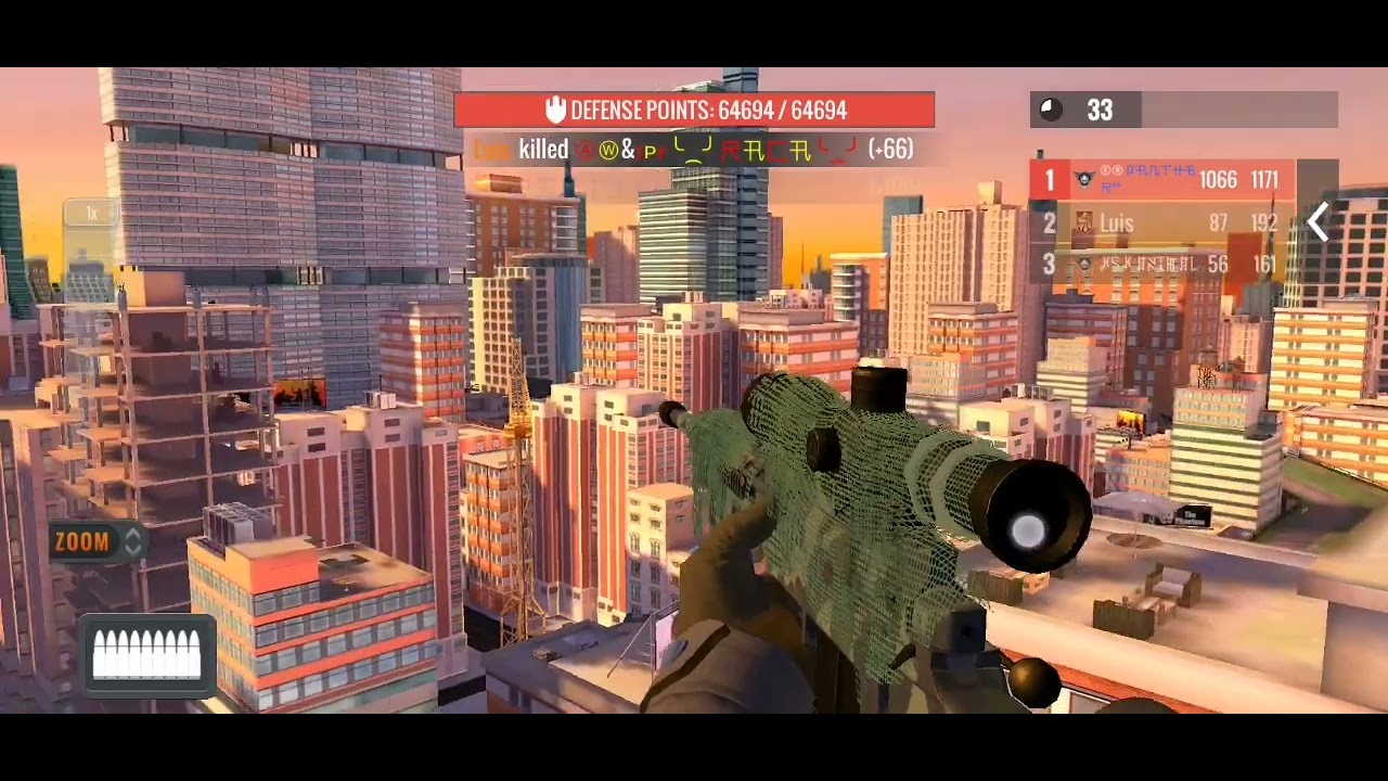 Sniper 3D 3 steps drop in PVP, lowering MMR strategy, getting weaker opponents during PVP matches