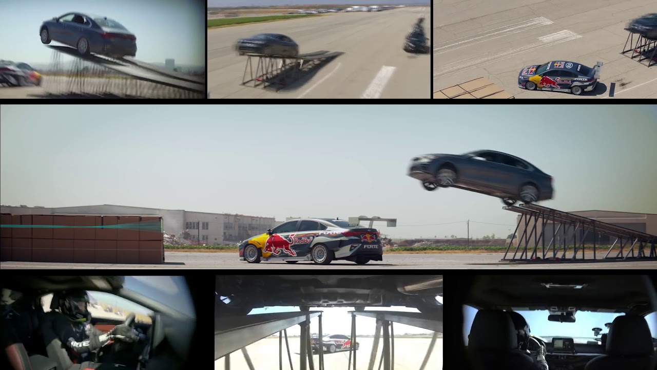 JUMPING OVER the Red Bull Drift Forte!! *Multiple Camera Angles*