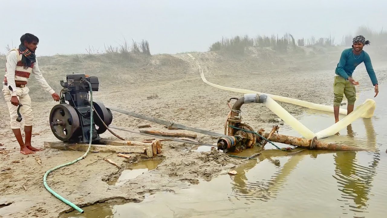 Farming WaterPump System/Diesel Engine Water Pump Machine Setup l Kisan Ka Water Pump 