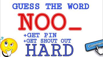 Guess the word, get pin and shoutout #shorts