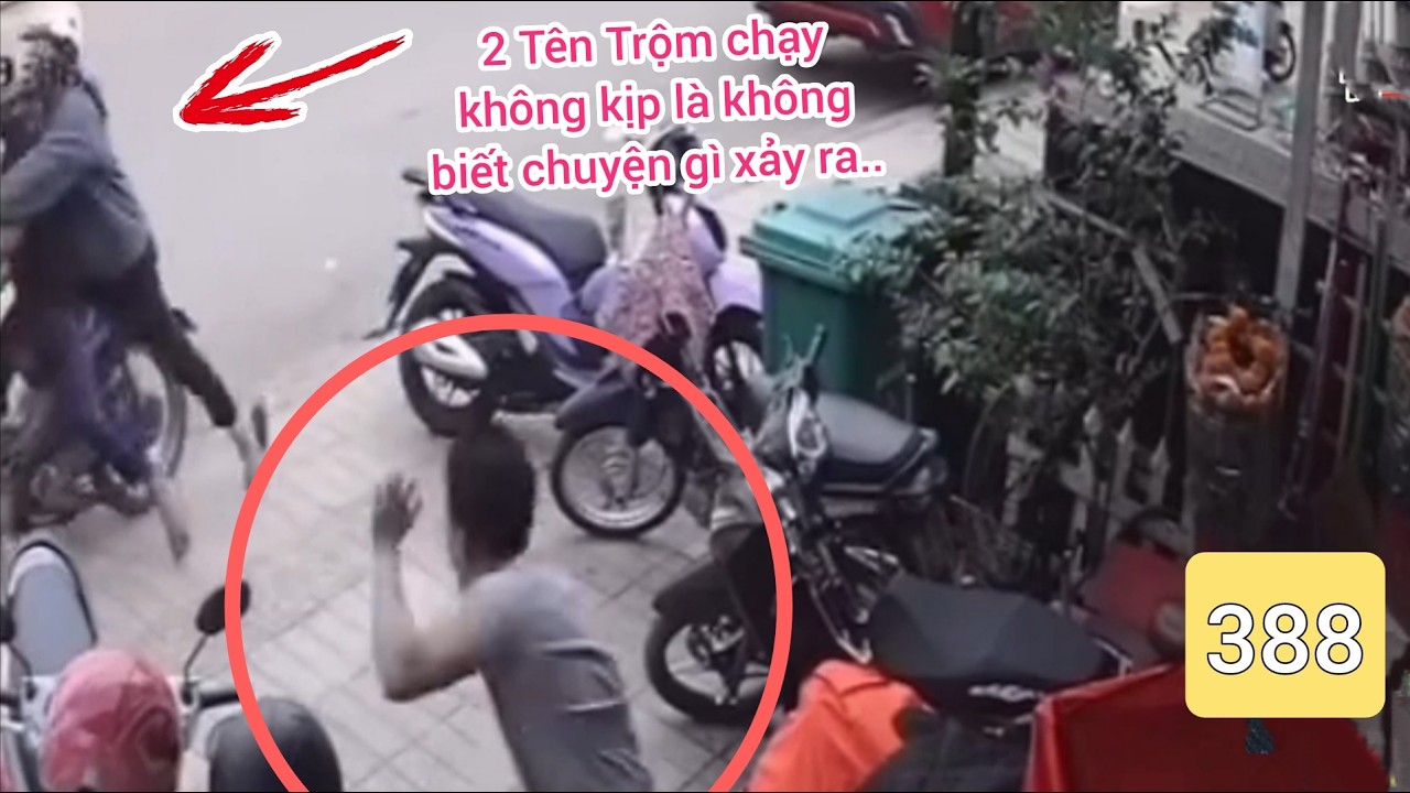 2 Tên trộm chưa kịp hành nghề thì đã phải bỏ chạy.