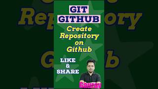 I am Creating Repository on Github for my Project